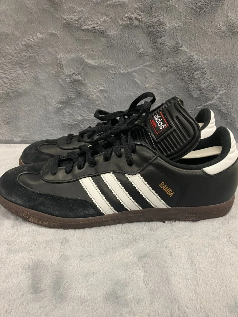 Adidas Samba OG Sneakers Mens 11.5 Black White Suede Indoor Soccer Skate Shoes